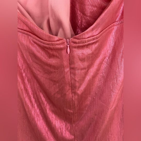 REVOLVE superdown MISSIE WRAP FRONT DRESS IN PINK METALLIC - Picture 7 of 9